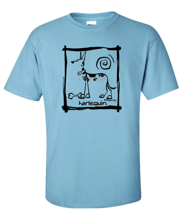 Great Dane  Harlequin - Cavern Canine - T-Shirt