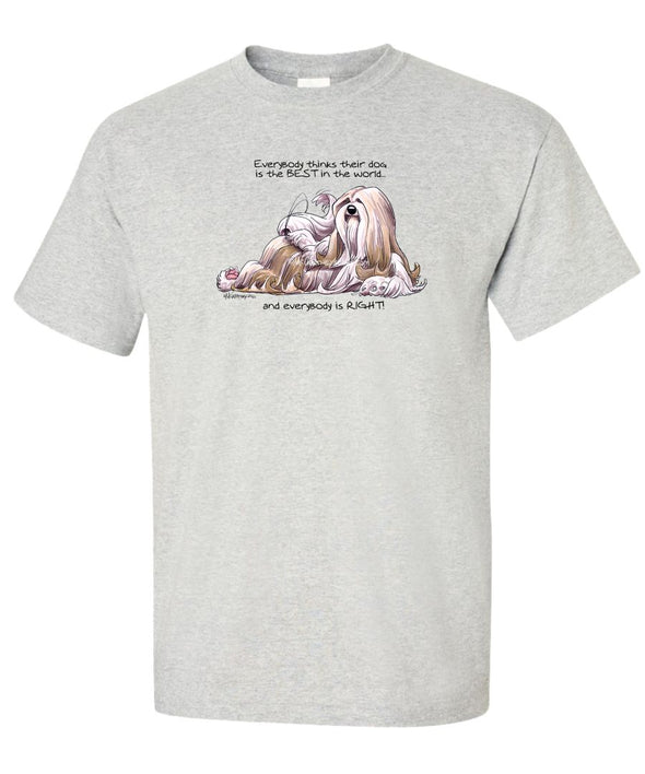 Lhasa Apso - Best Dog in the World - T-Shirt
