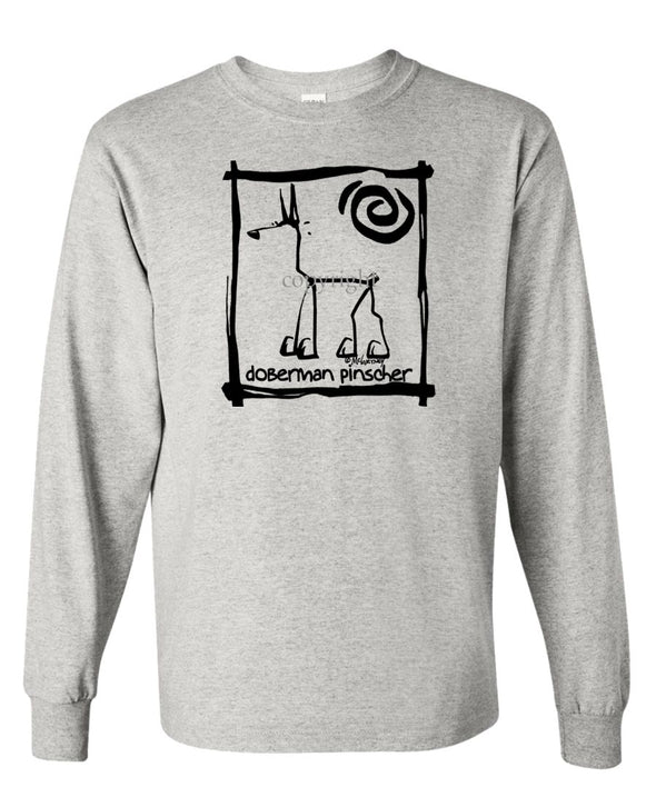 Doberman Pinscher - Cavern Canine - Long Sleeve T-Shirt