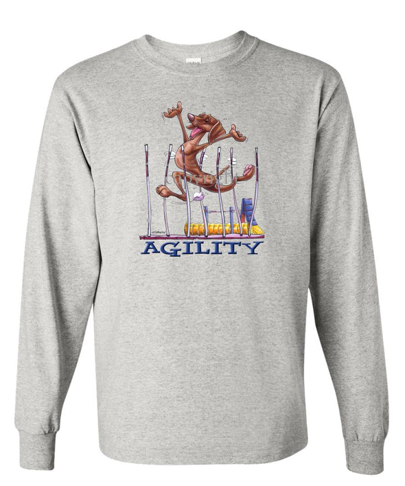 Vizsla - Agility Weave II - Long Sleeve T-Shirt