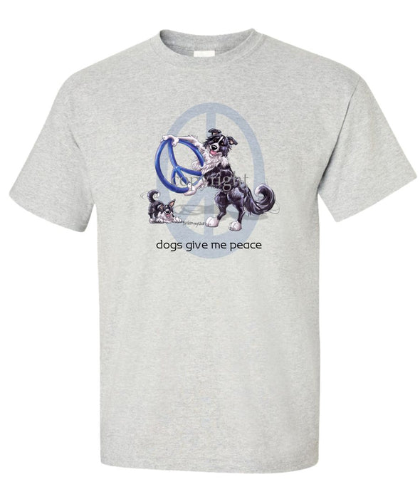 Border Collie - Peace Dogs - T-Shirt