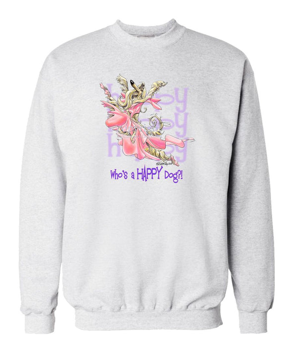 Afghan Hound - Who's A Happy Dog - Sweatshirt