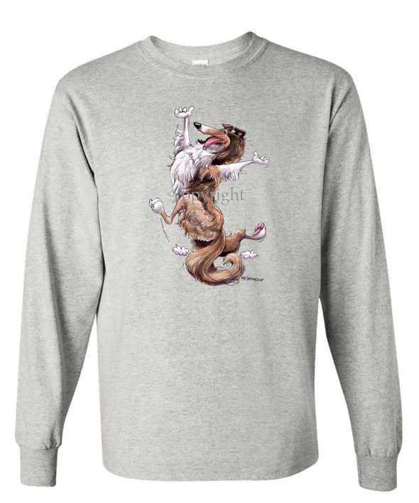 Collie - Happy Dog - Long Sleeve T-Shirt