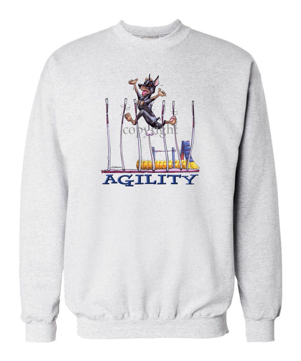 Miniature Pinscher - Agility Weave II - Sweatshirt