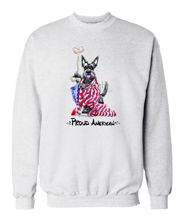 Scottish Terrier - Proud American - Sweatshirt
