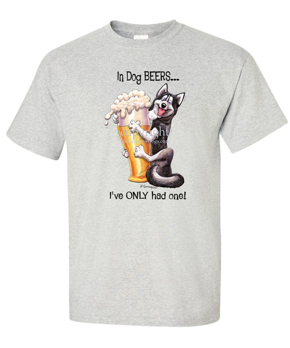 Siberian Husky - Dog Beers - T-Shirt