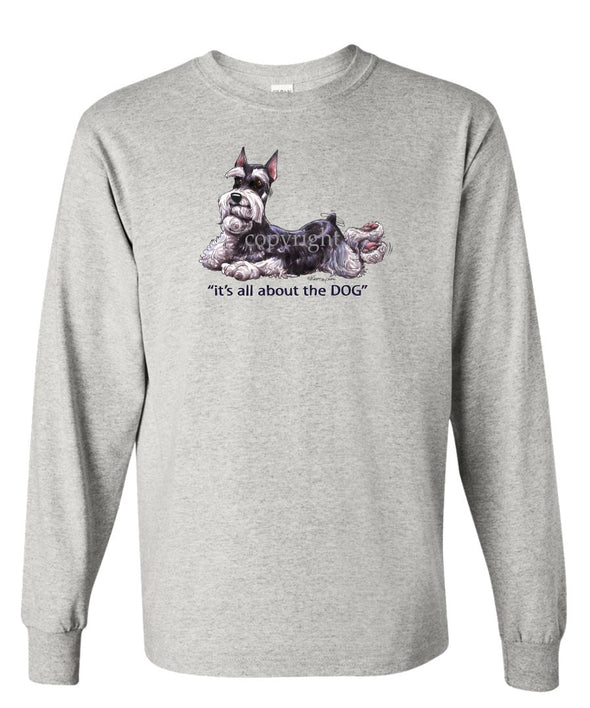 Schnauzer - All About The Dog - Long Sleeve T-Shirt