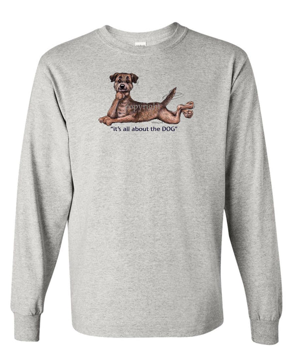Border Terrier - All About The Dog - Long Sleeve T-Shirt