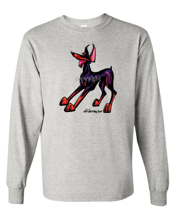 Doberman Pinscher - Cool Dog - Long Sleeve T-Shirt