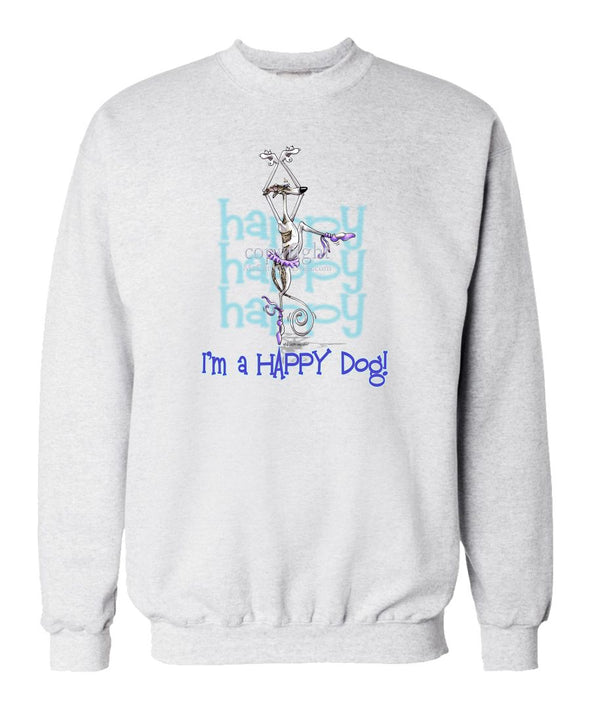 Whippet - 2 - Who's A Happy Dog - Sweatshirt