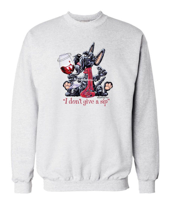 Scottish Terrier - I Don't Give a Sip - Sweatshirt
