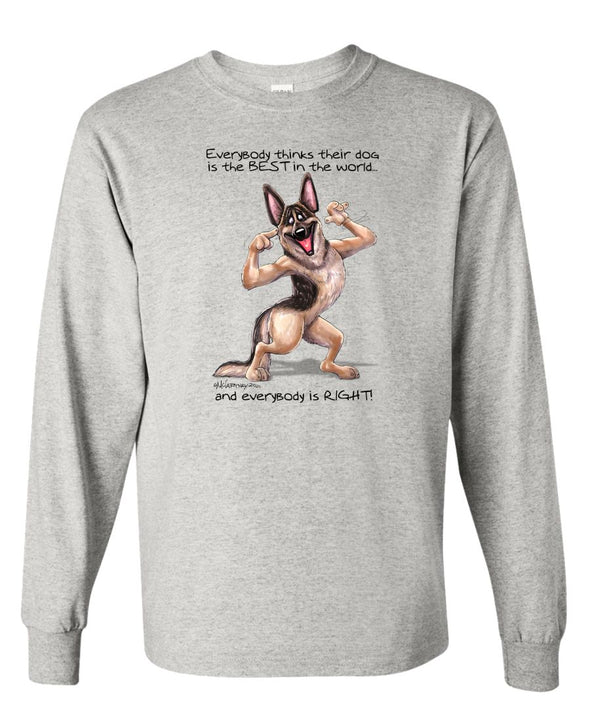 German Shepherd - Best Dog in the World - Long Sleeve T-Shirt