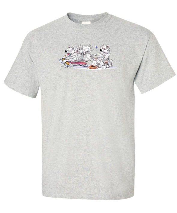 Samoyed - Sledding - Mike's Faves - T-Shirt