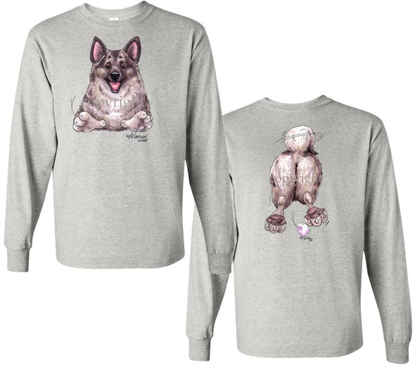 Norwegian Elkhound - Coming and Going - Long Sleeve T-Shirt (Double Sided)