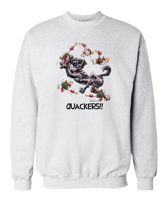 Labrador Retriever  Black - Quackers - Mike's Faves - Sweatshirt