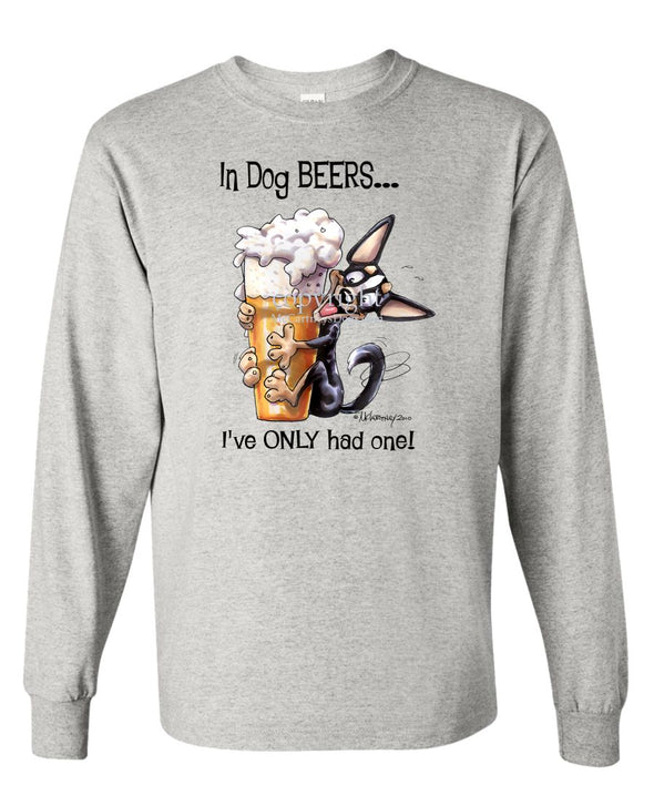 Chihuahua  Smooth - Dog Beers - Long Sleeve T-Shirt