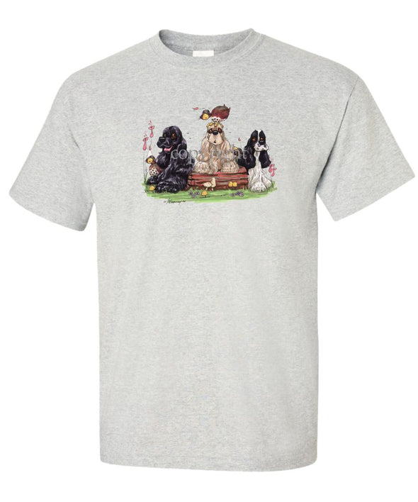 Cocker Spaniel - Group - Caricature - T-Shirt