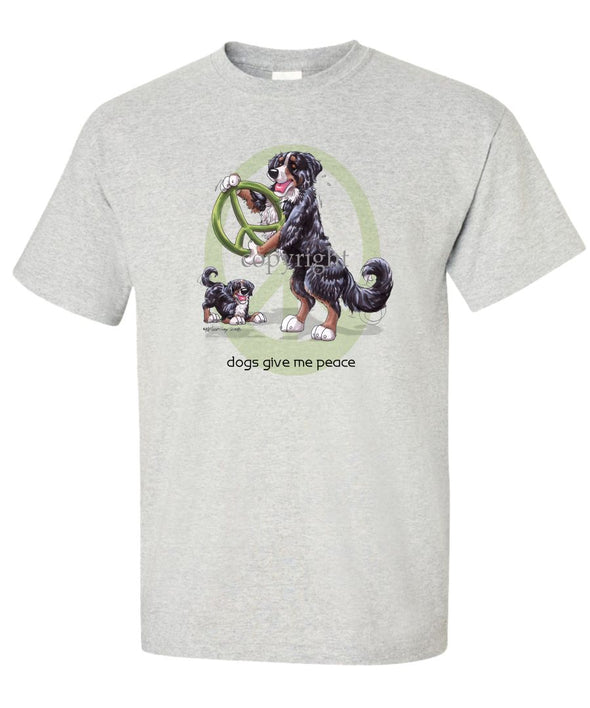Bernese Mountain Dog - Peace Dogs - T-Shirt