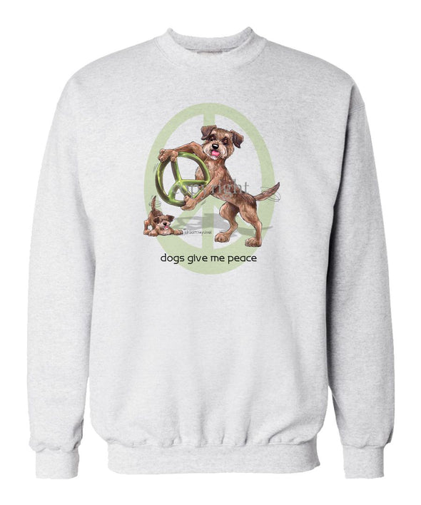 Border Terrier - Peace Dogs - Sweatshirt