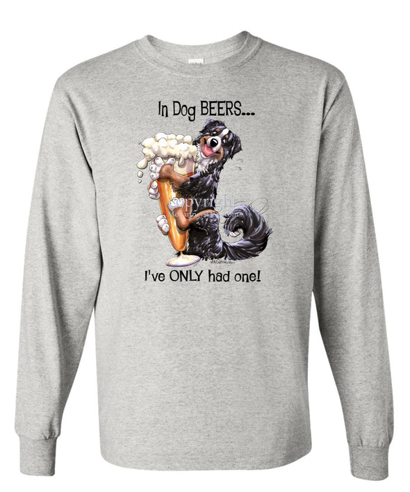 Bernese Mountain Dog - Dog Beers - Long Sleeve T-Shirt