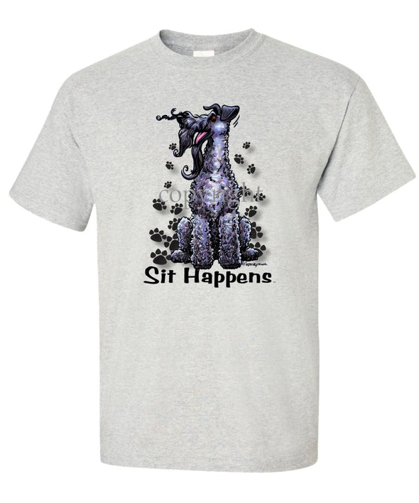 Kerry Blue Terrier - Sit Happens - T-Shirt
