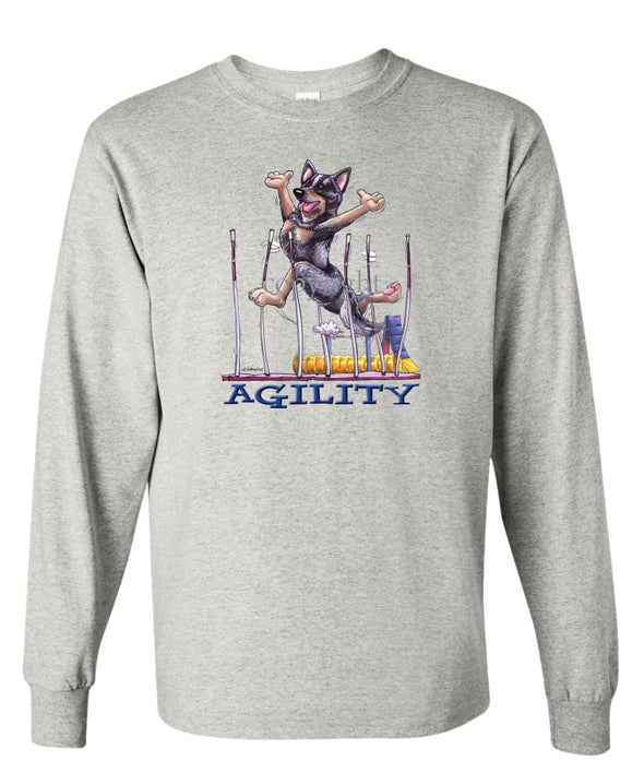 Australian Cattle Dog - Agility Weave II - Long Sleeve T-Shirt
