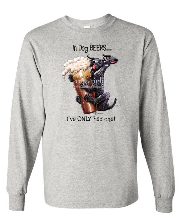 Kerry Blue Terrier - Dog Beers - Long Sleeve T-Shirt