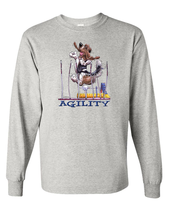 Basset Hound - Agility Weave II - Long Sleeve T-Shirt