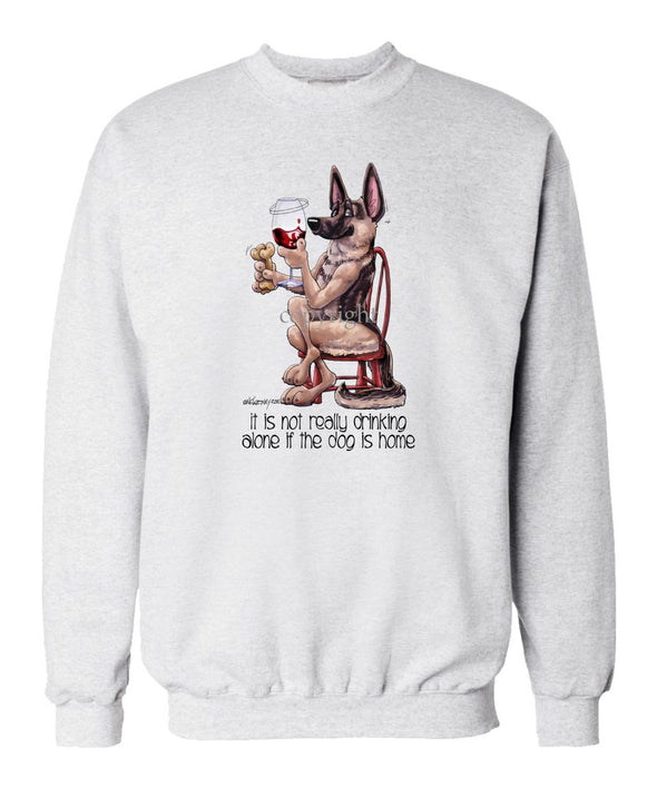 German Shepherd - It's Not Drinking Alone - Sweatshirt