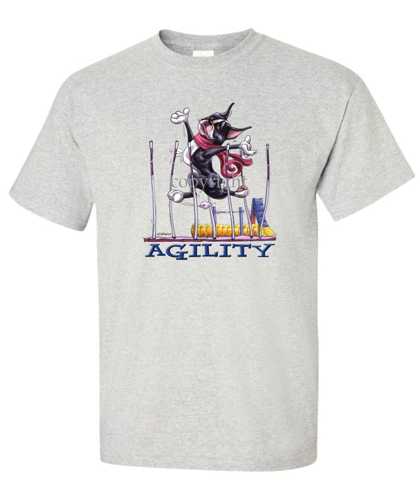 Boston Terrier - Agility Weave II - T-Shirt