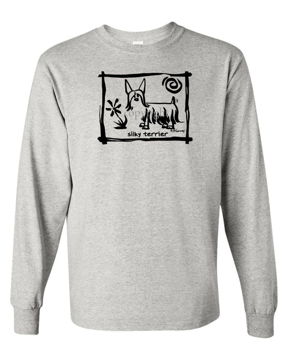 Silky Terrier - Cavern Canine - Long Sleeve T-Shirt