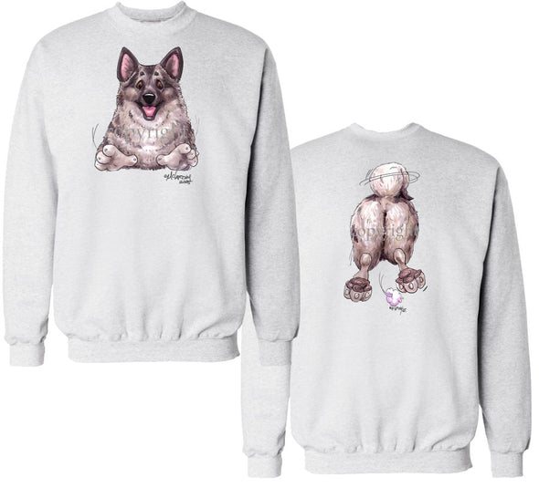 Norwegian Elkhound - Coming and Going - Sweatshirt (Double Sided)