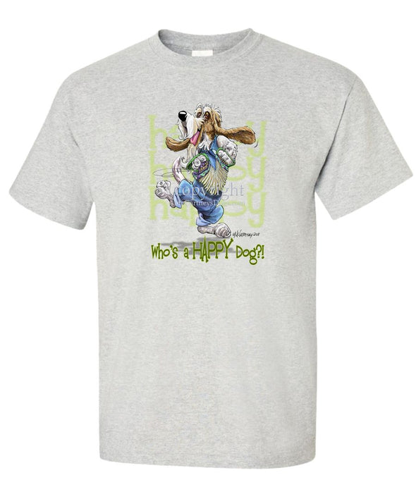 Petit Basset Griffon Vendeen - Who's A Happy Dog - T-Shirt