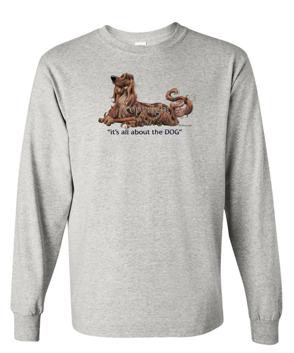 Irish Setter - All About The Dog - Long Sleeve T-Shirt