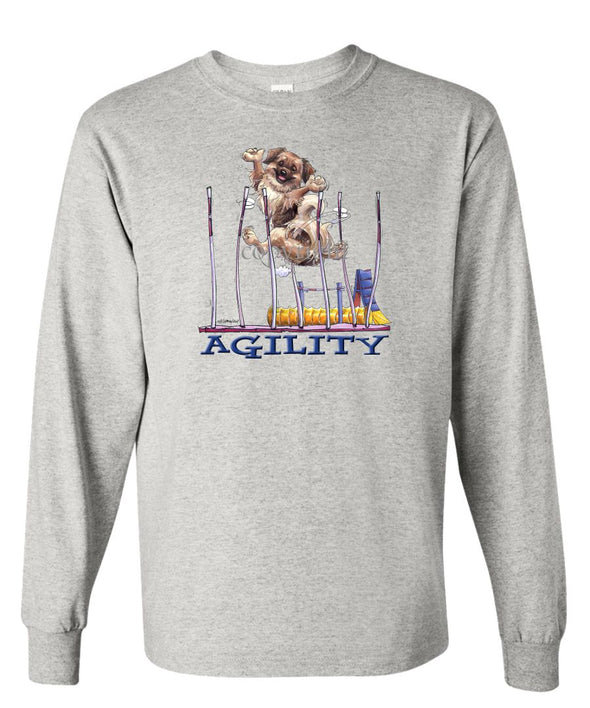 Tibetan Spaniel - Agility Weave II - Long Sleeve T-Shirt