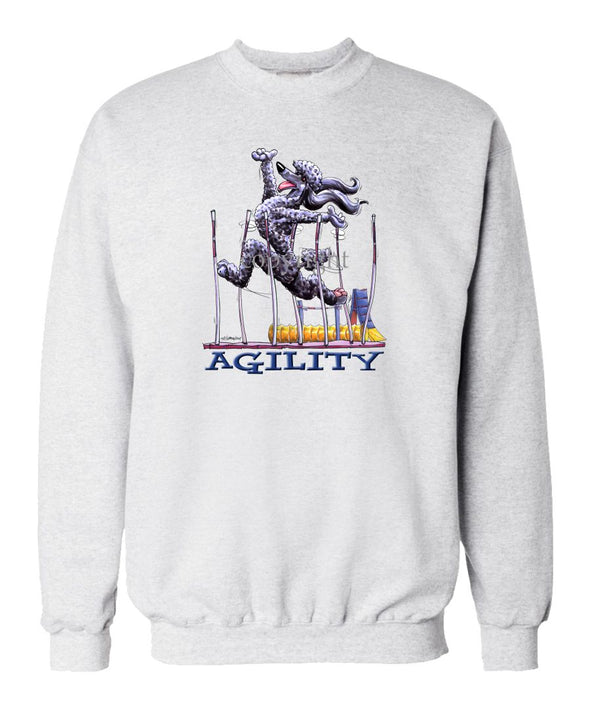 Poodle  Black - Agility Weave II - Sweatshirt