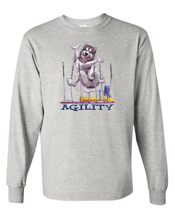 Alaskan Malamute - Agility Weave II - Long Sleeve T-Shirt