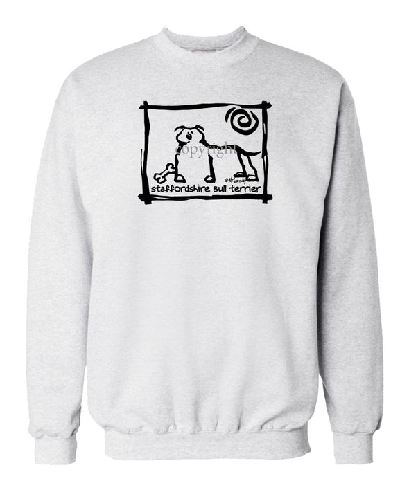 Staffordshire Bull Terrier - Cavern Canine - Sweatshirt