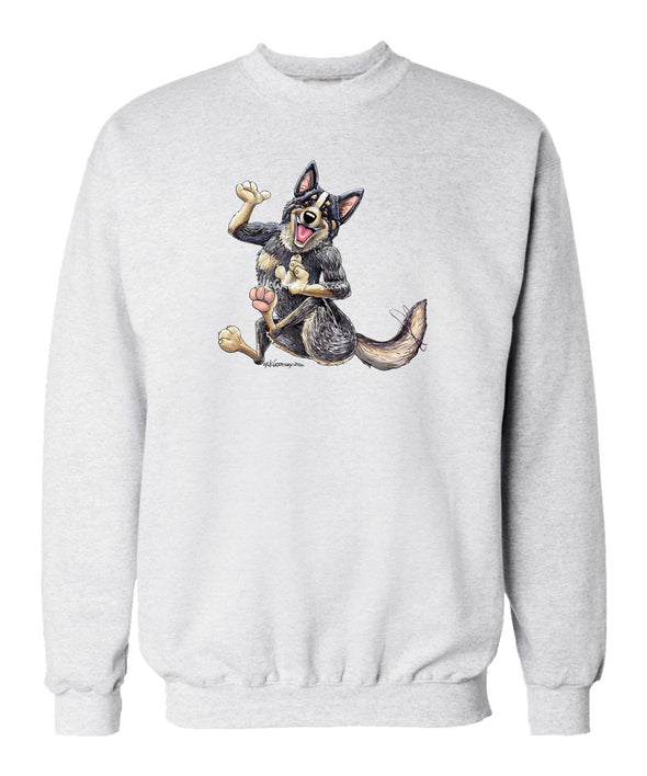 Australian Cattle Dog - Waving - Mike's Faves - Sweatshirt