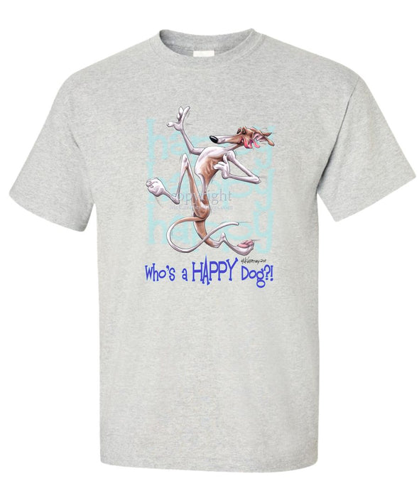 Greyhound - Who's A Happy Dog - T-Shirt
