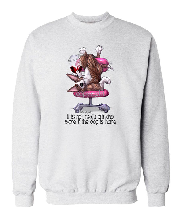 Bull Terrier  Brindle - It's Not Drinking Alone - Sweatshirt