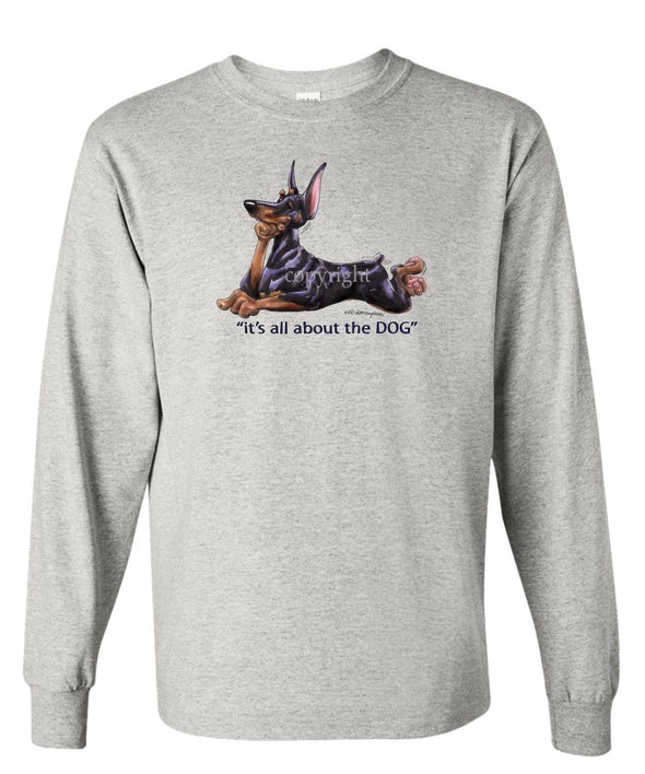 Doberman Pinscher - All About The Dog - Long Sleeve T-Shirt