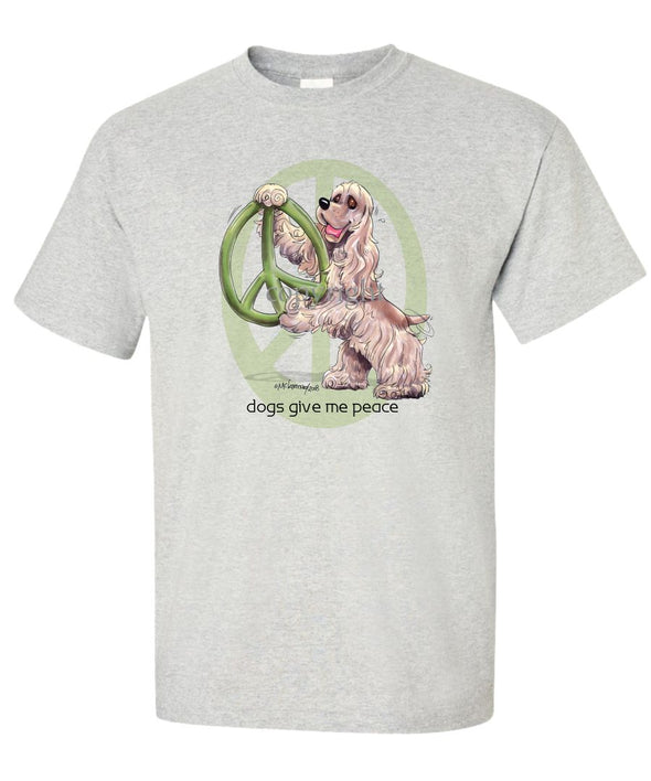 Cocker Spaniel - Peace Dogs - T-Shirt
