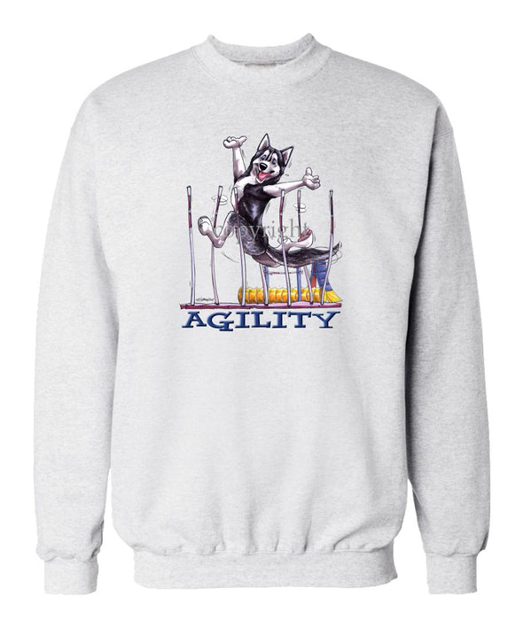 Siberian Husky - Agility Weave II - Sweatshirt