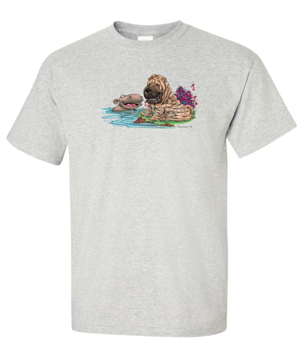 Shar Pei - Hippo Water - Caricature - T-Shirt
