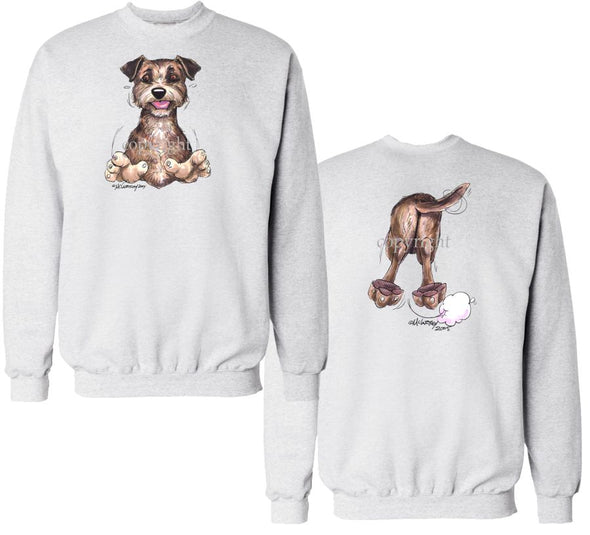 Border Terrier - Coming and Going - Sweatshirt (Double Sided)