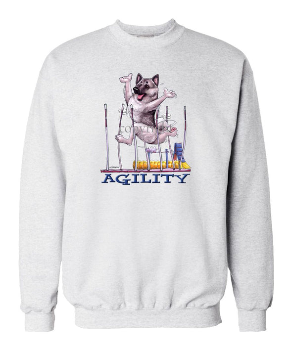 Norwegian Elkhound - Agility Weave II - Sweatshirt