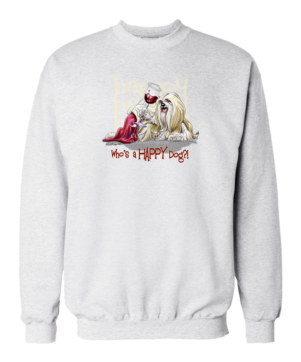 Lhasa Apso - Who's A Happy Dog - Sweatshirt
