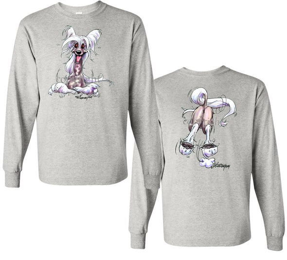 Chinese Crested - Coming and Going - Long Sleeve T-Shirt (Double Sided)