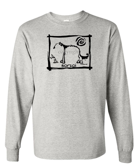 Borzoi - Cavern Canine - Long Sleeve T-Shirt